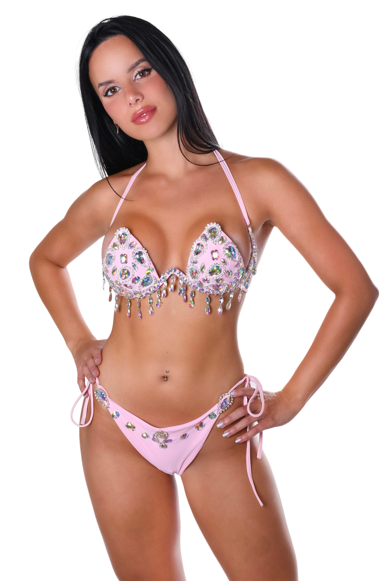 Baby Pink Fantasy Rhinestone Set