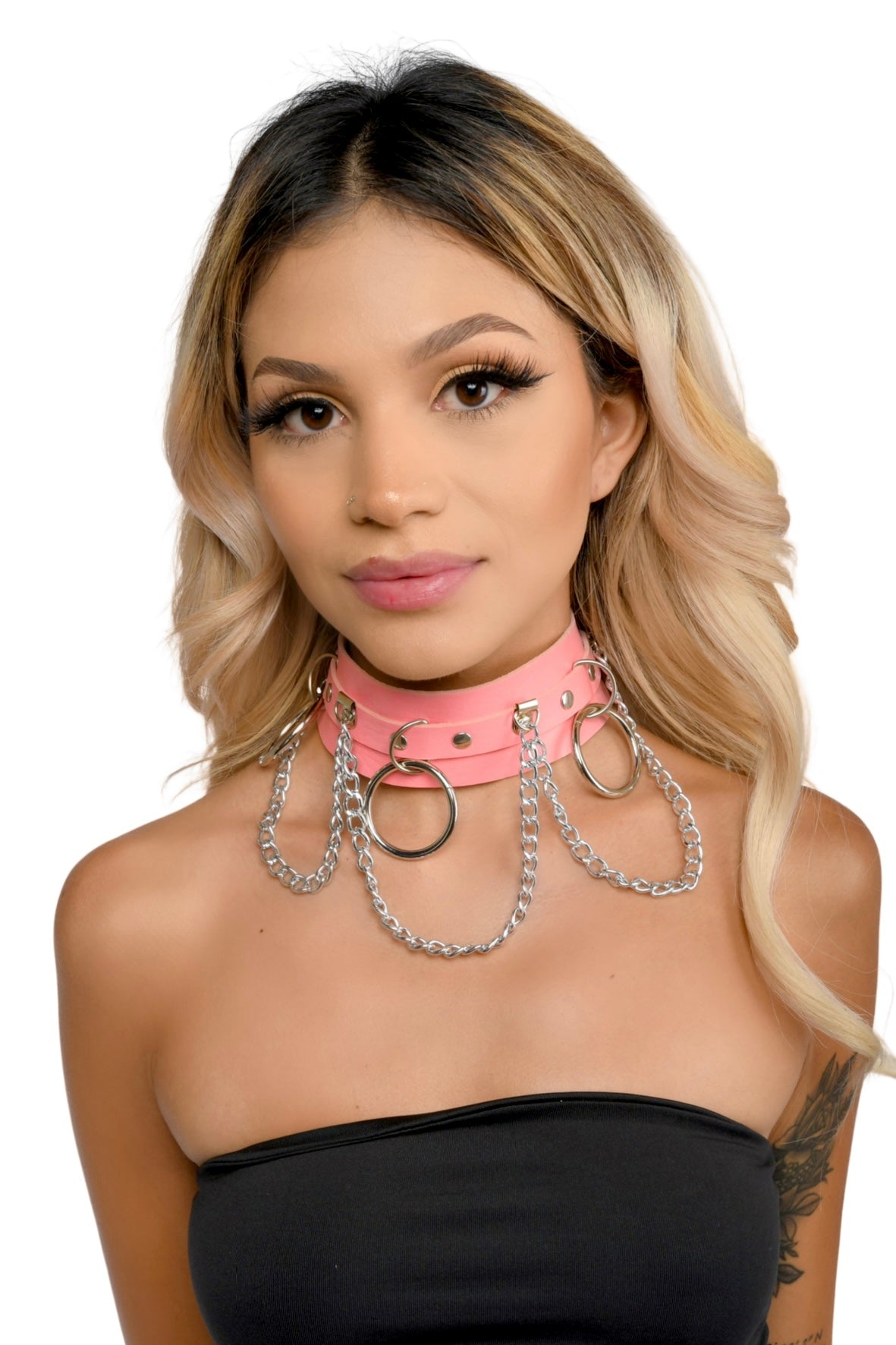 Baby Pink Harness Choker