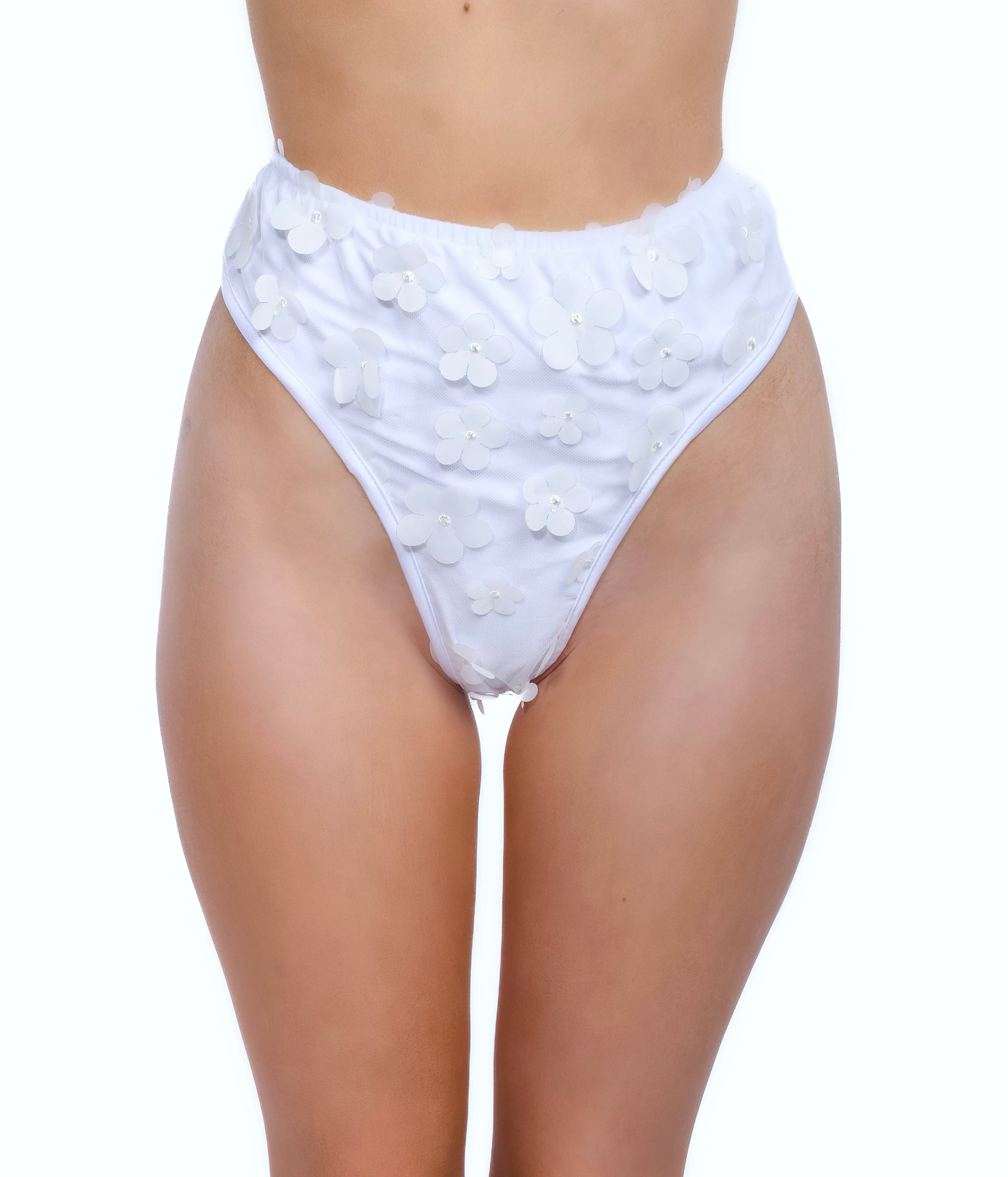White Daisy 3D Bottoms