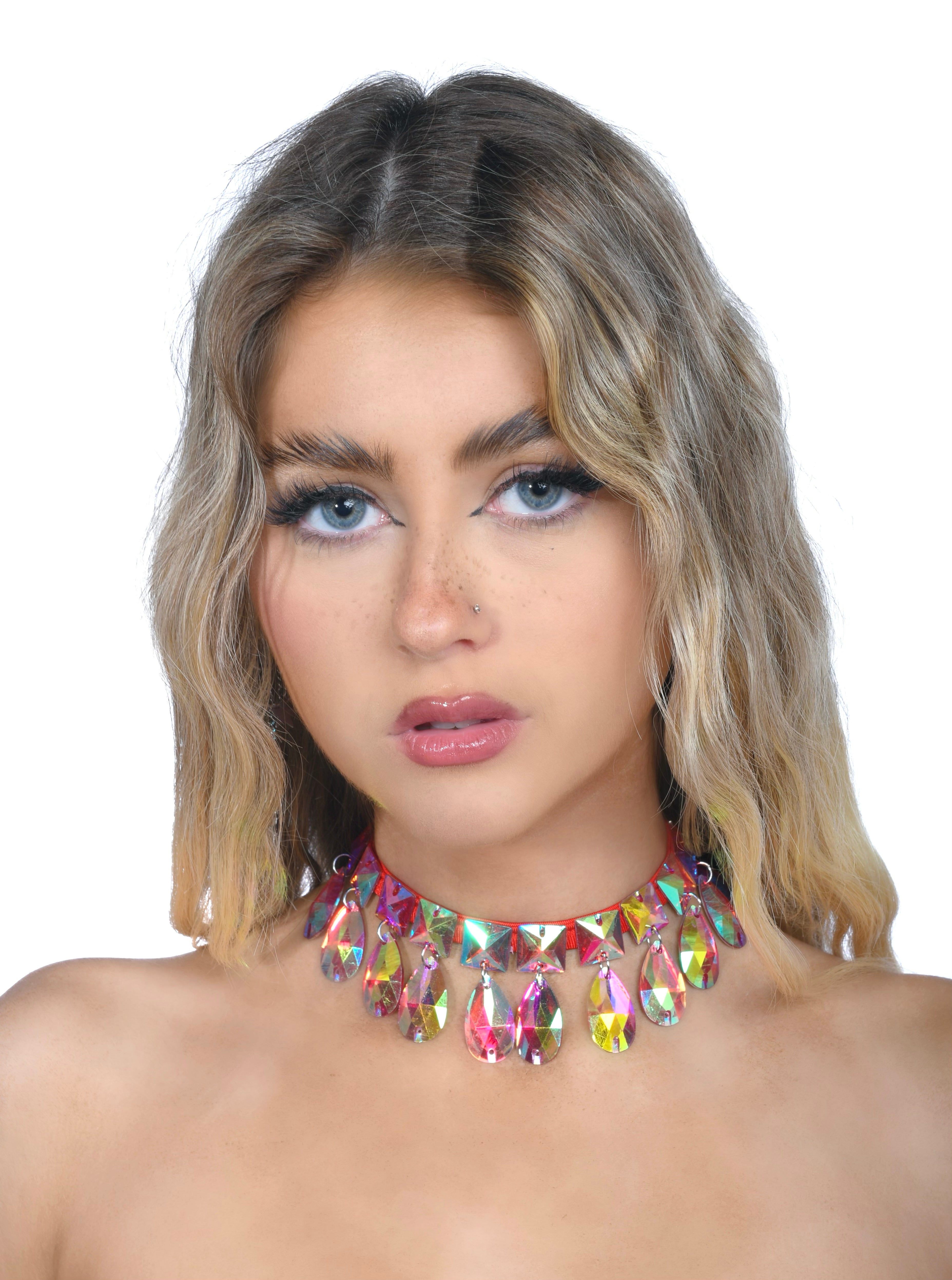 Ruby Aura Carnival Necklace