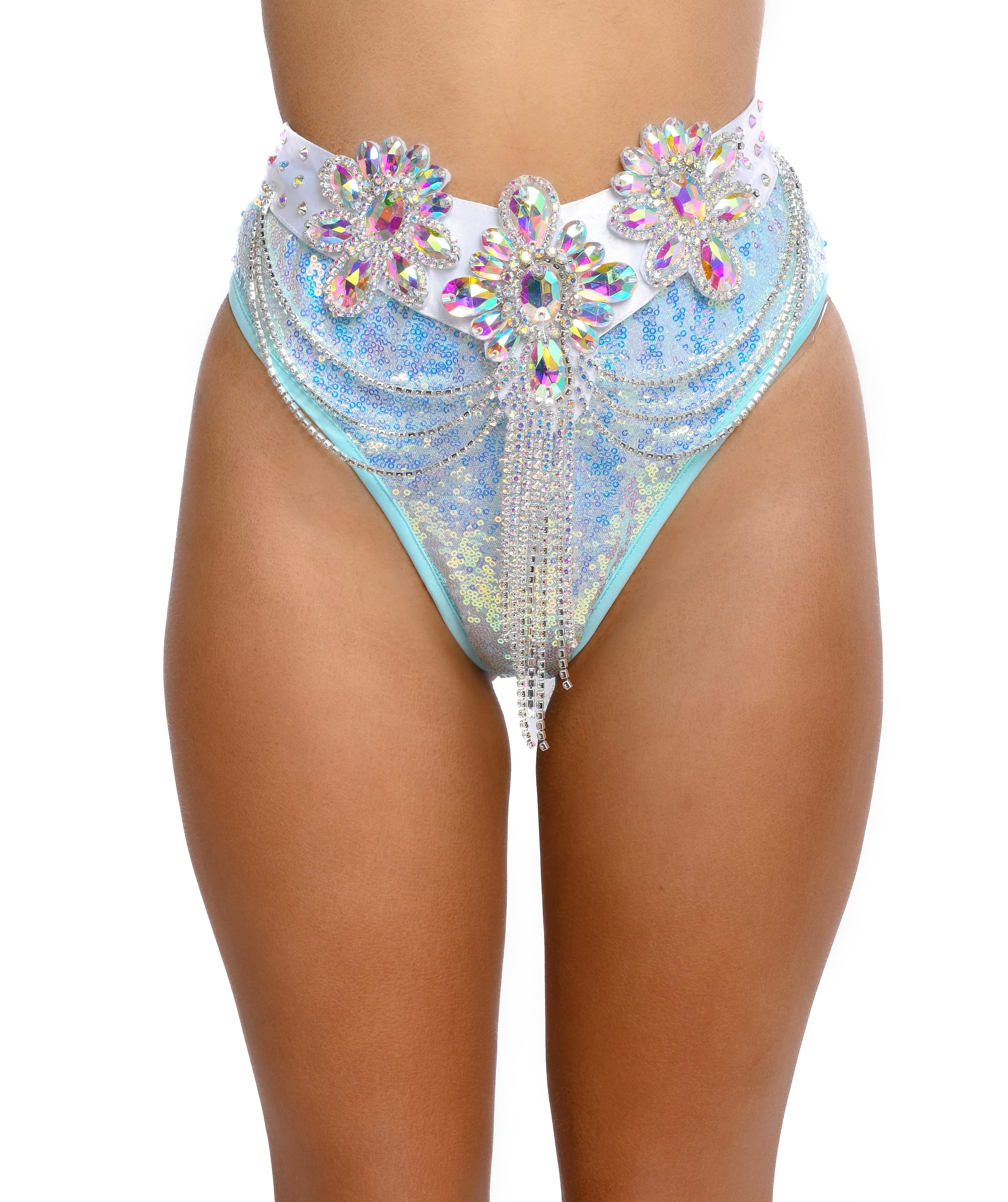 White Disco Aura Carnival Belt