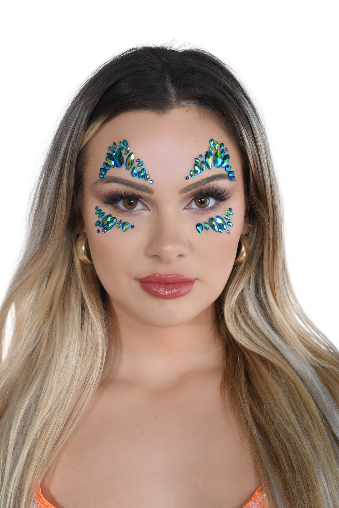 Mermaid Cove Rhinestone Crystal Face Jewels