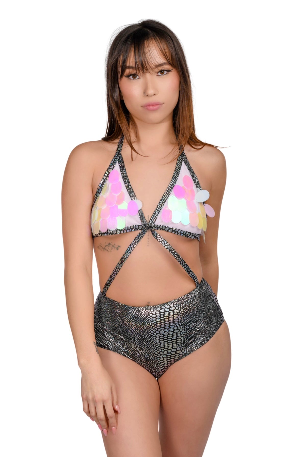Anaconda Sequin Bodysuit