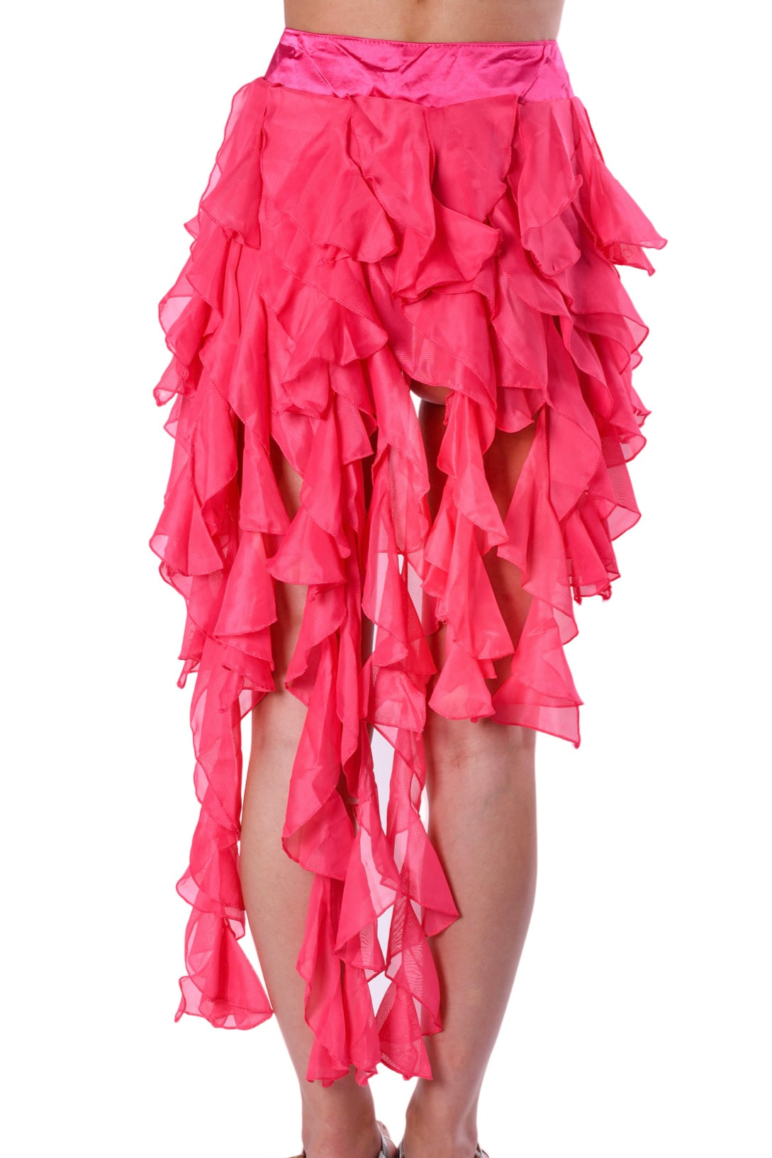 Rose Pink Long Wrap Skirt