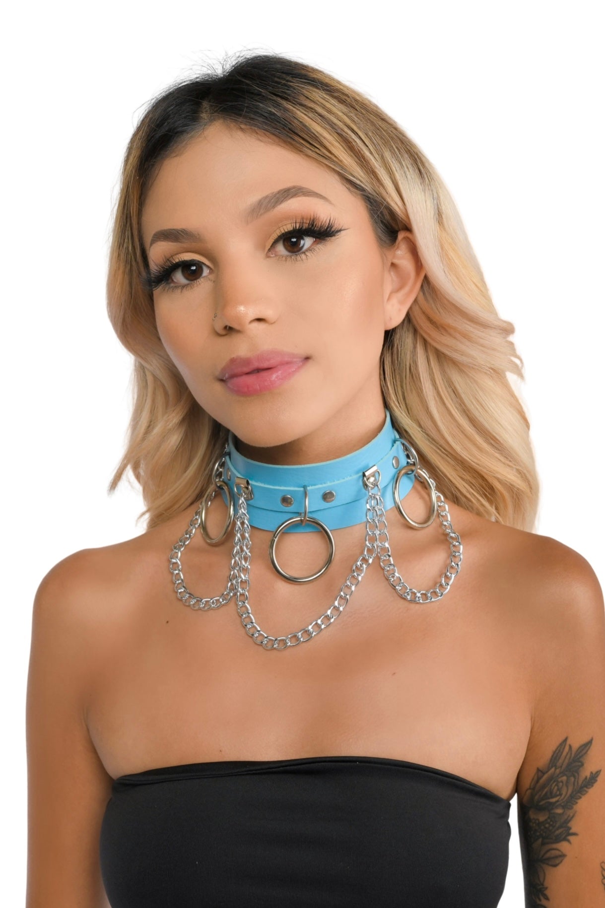 Baby Blue Harness Choker