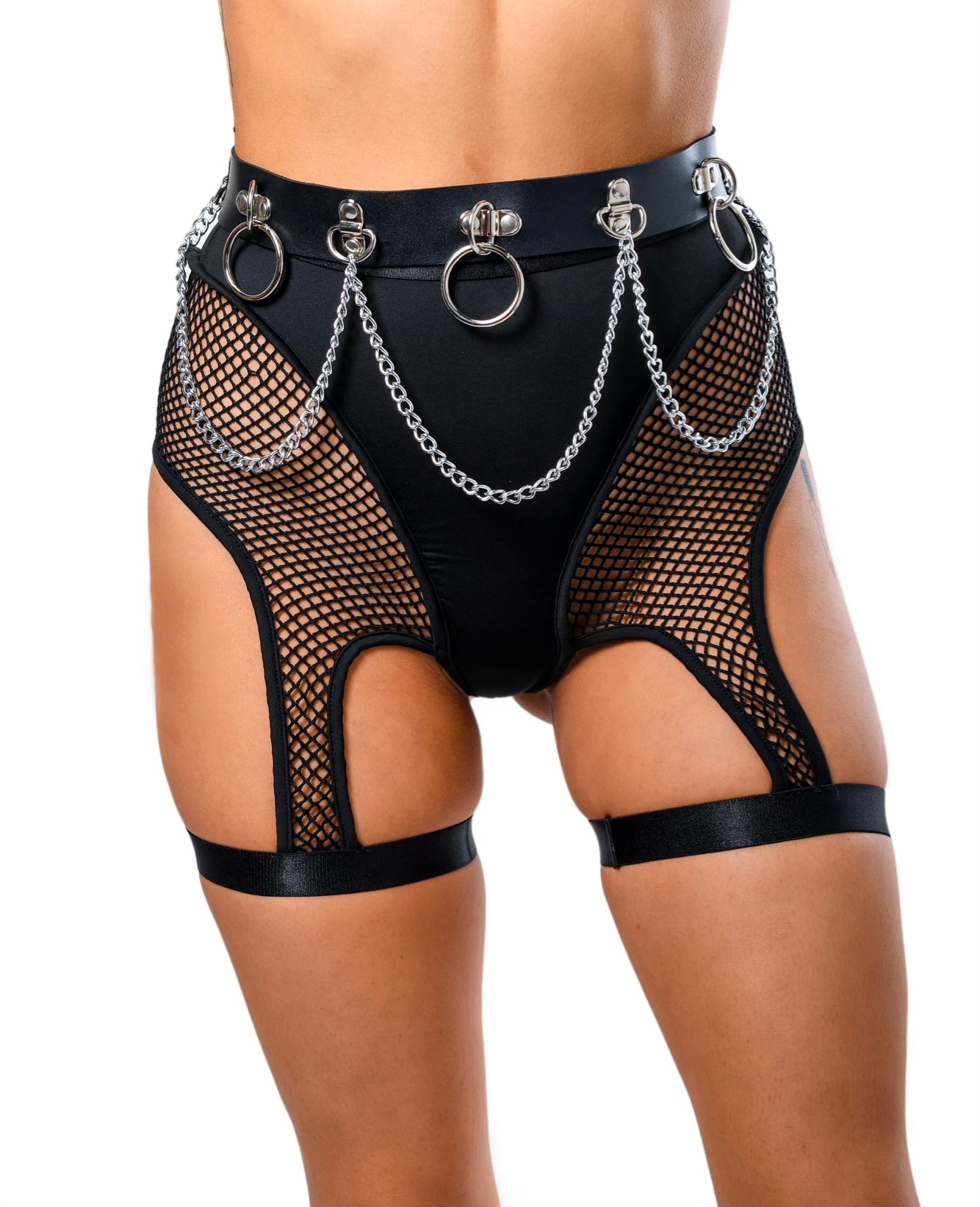 Black Fishnet Shorts