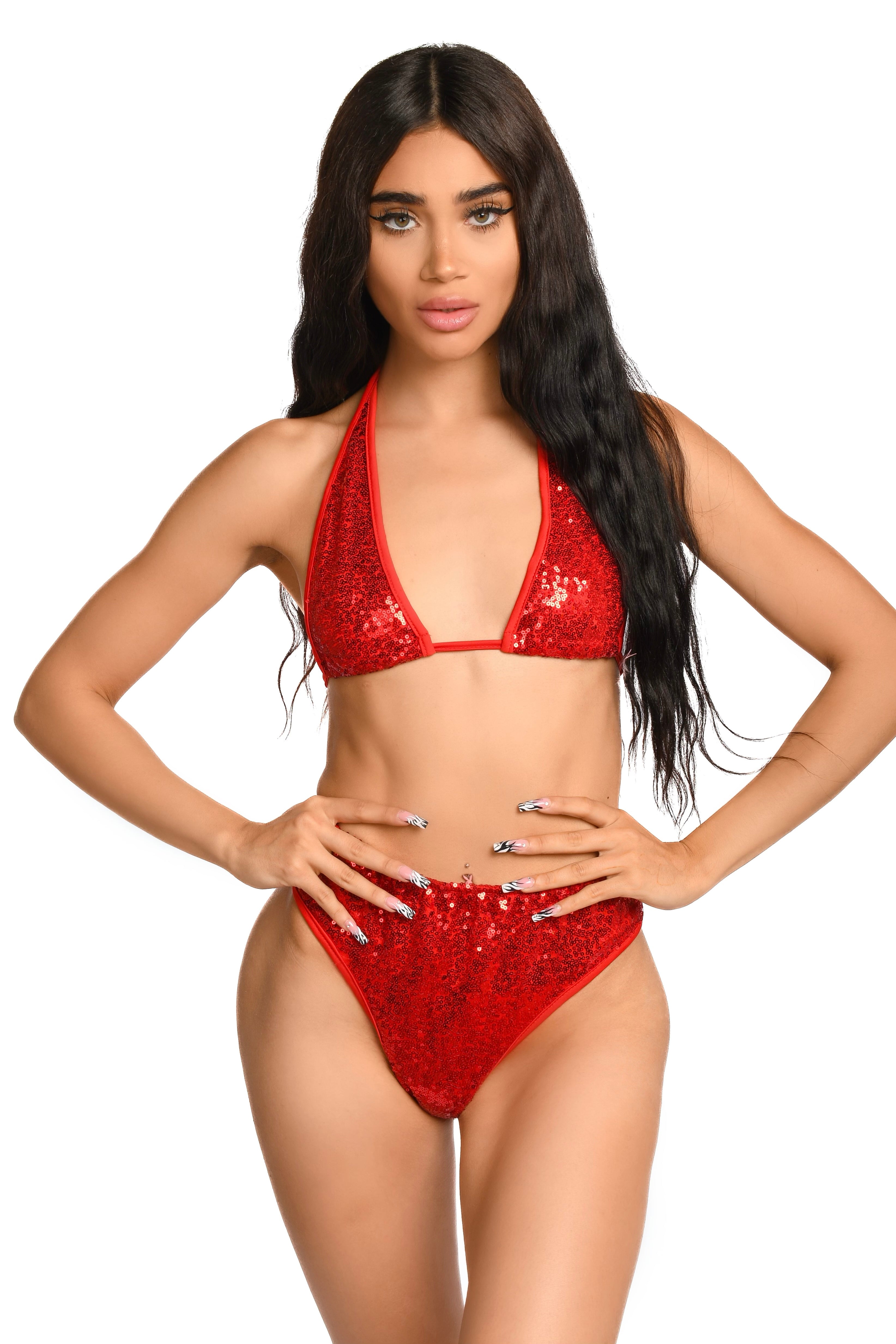 Ruby Sequin Top