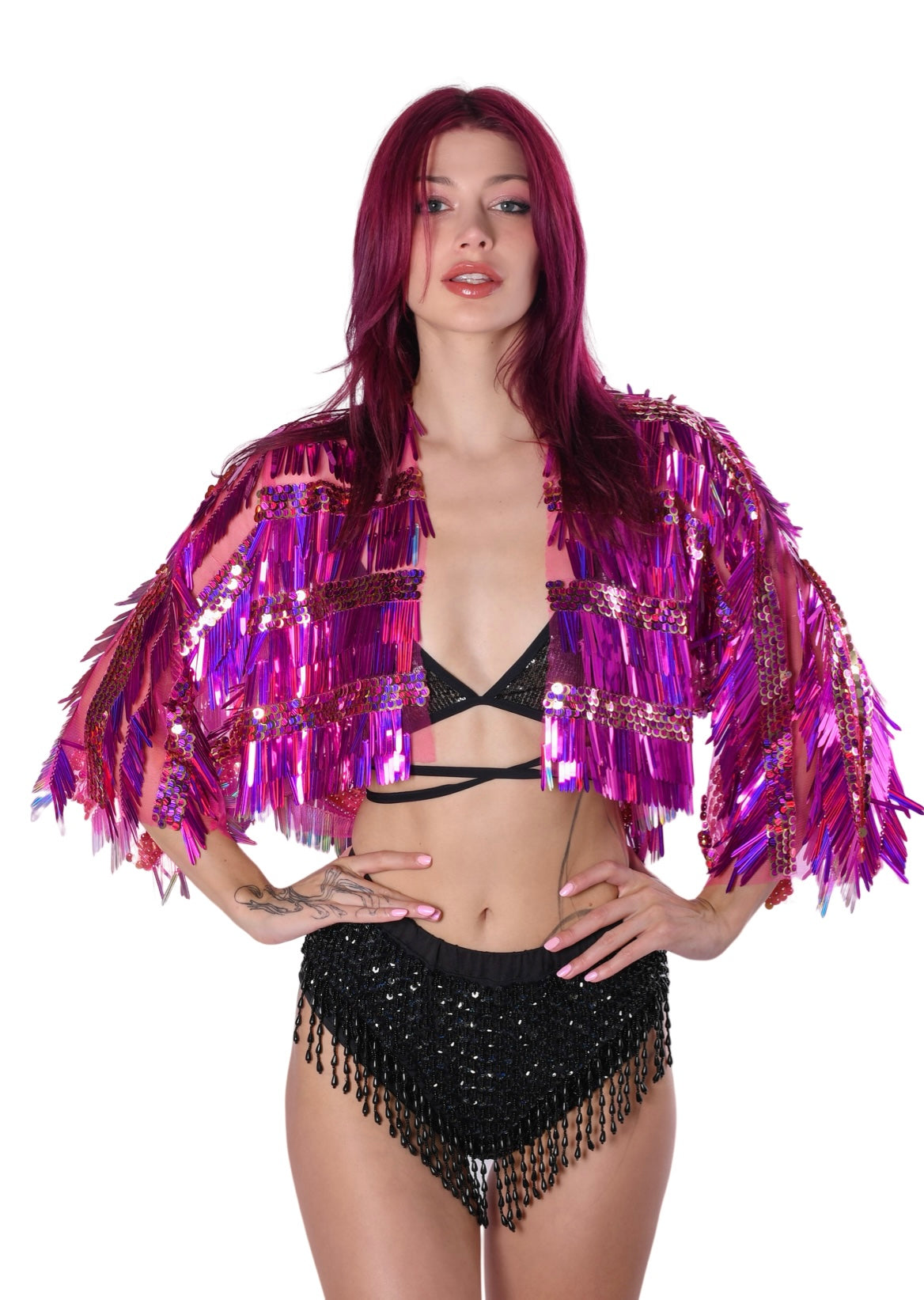 Electric Pink Sequin Jacket