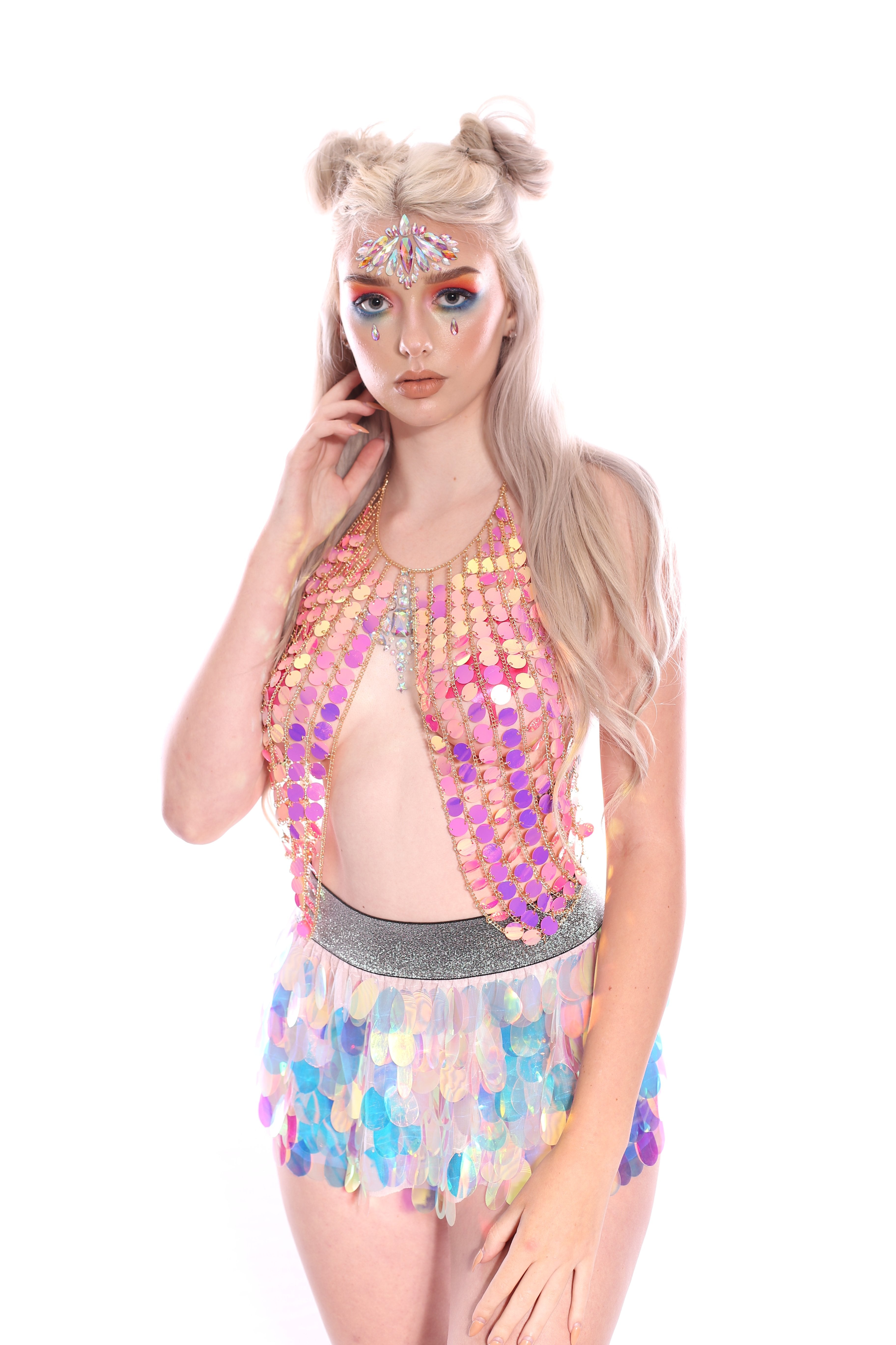 Unicorn Tears Mini Sequin Skirt
