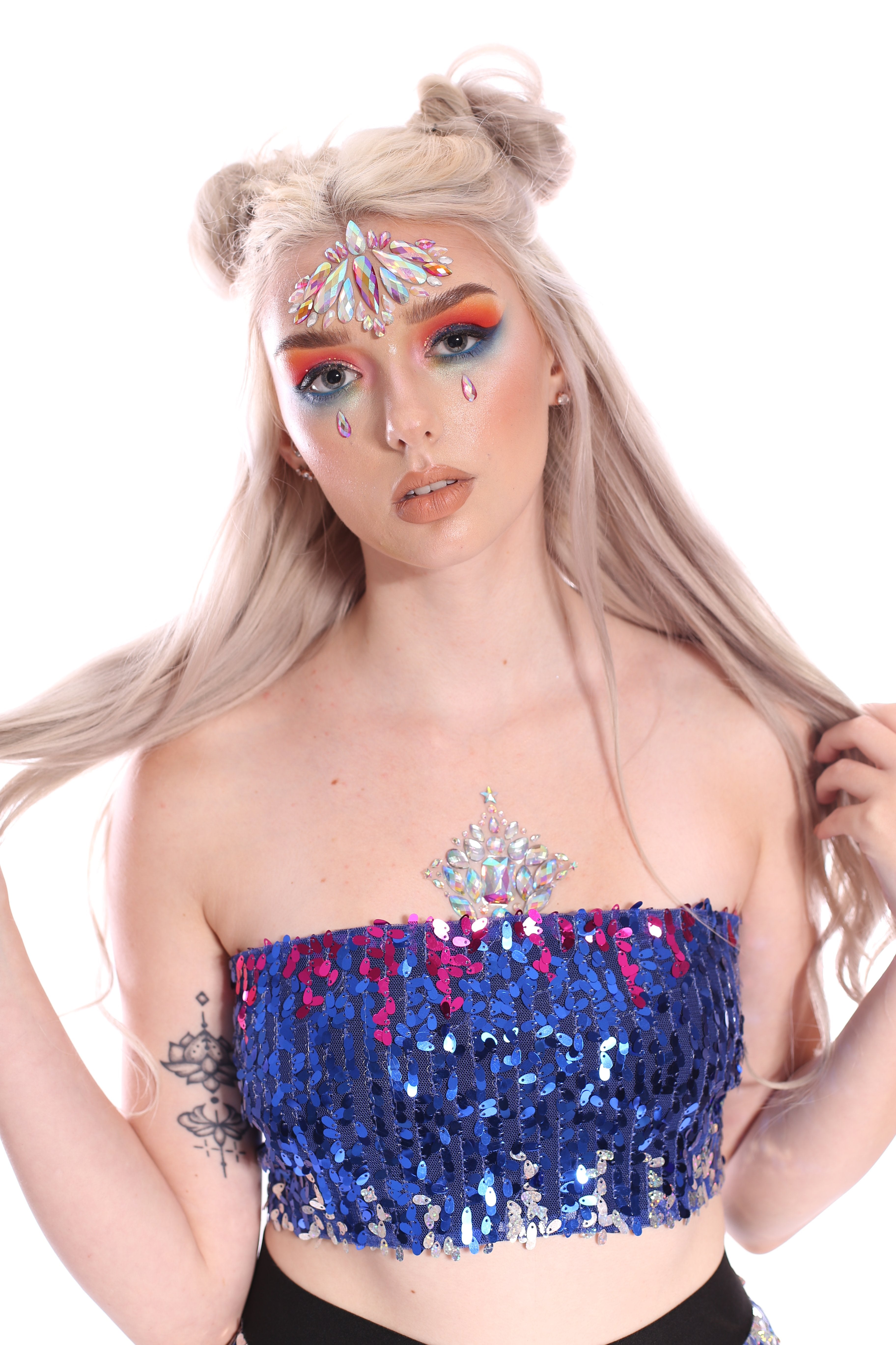 Deep Ocean Sequin Tube Top