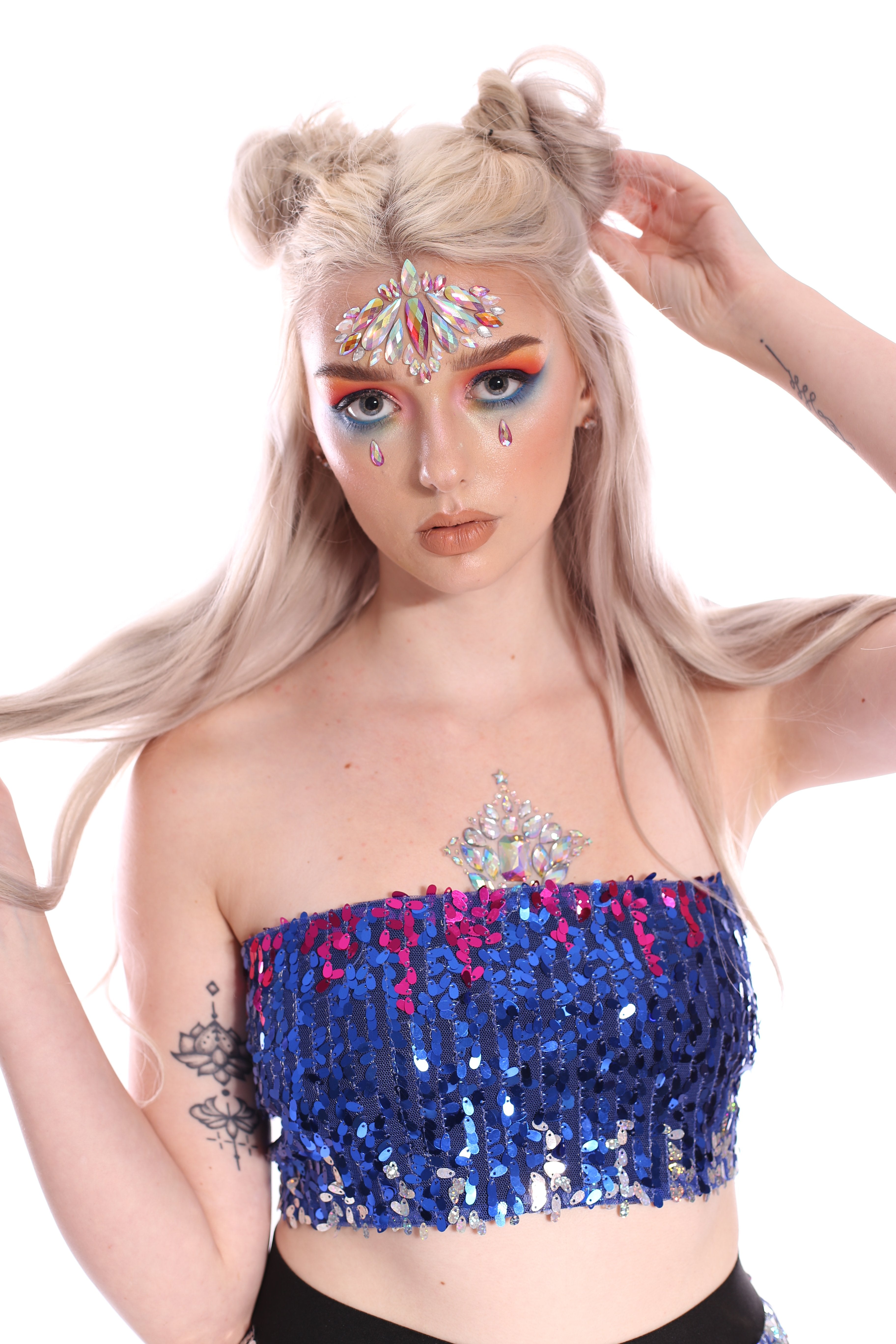 Deep Ocean Sequin Tube Top