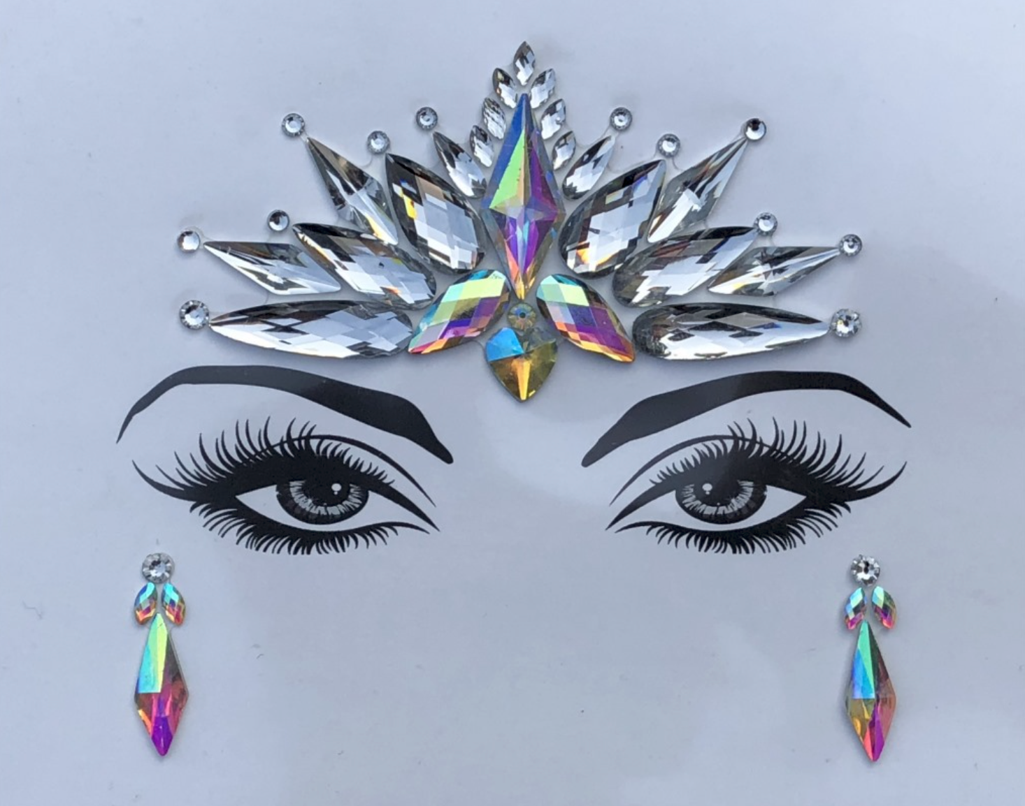 Unicorn Eye Rhinestone Crystal Face Jewels