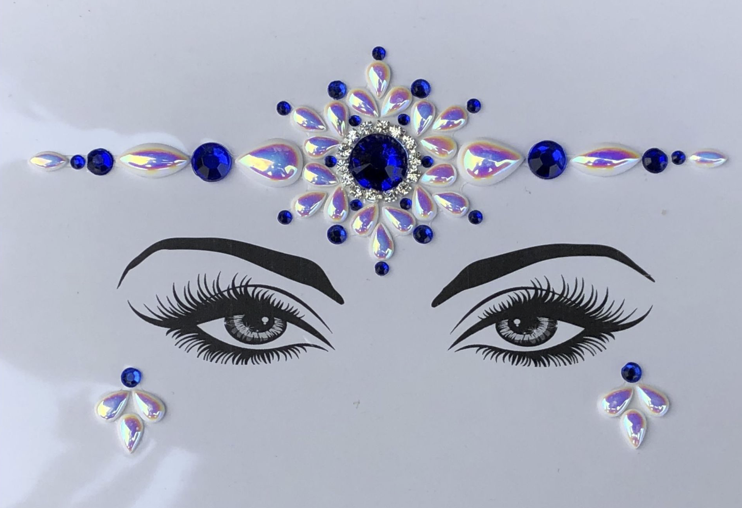 Deep Ocean Rhinestone Crystal Face Jewels