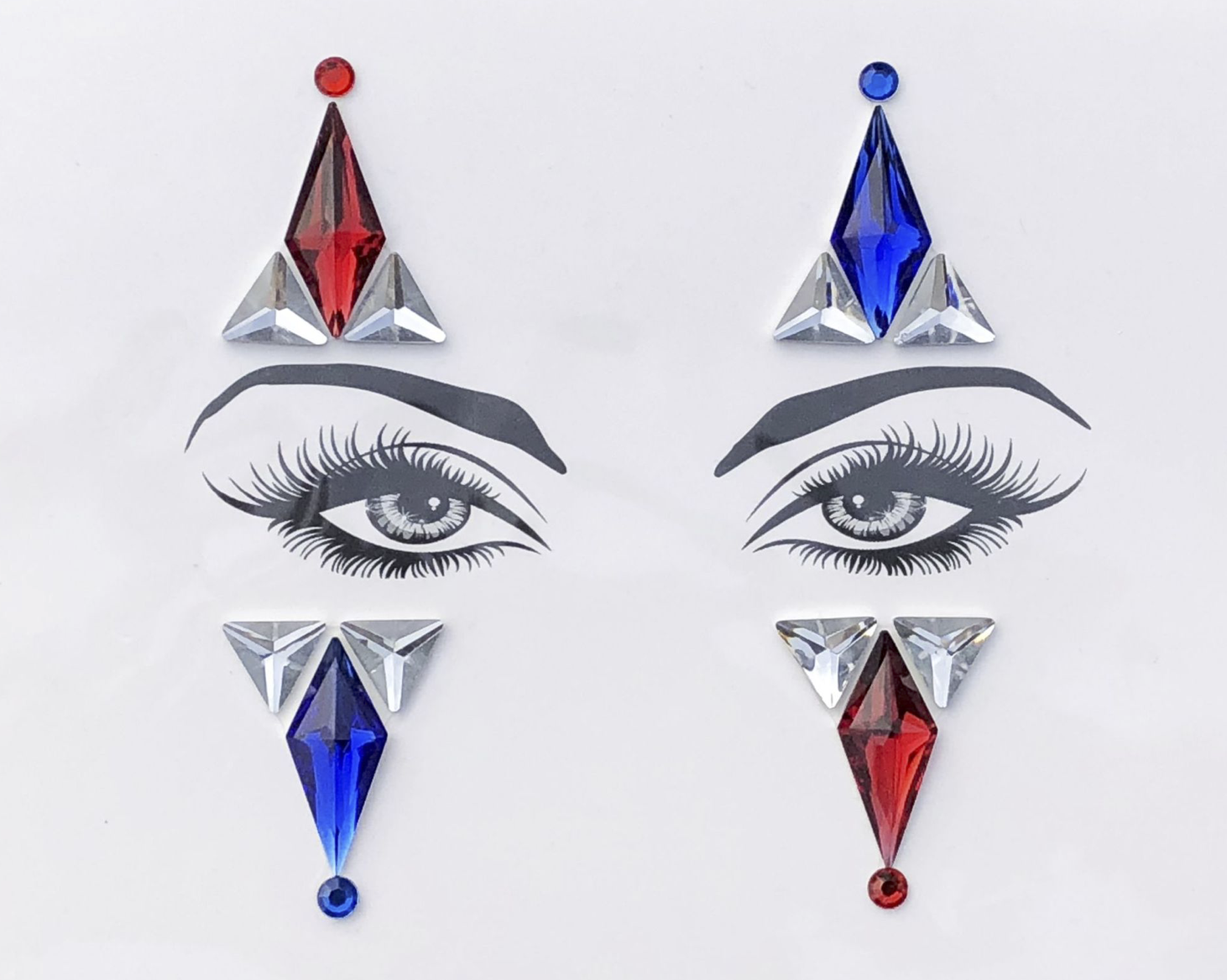 The Joker Rhinestone Crystal Face Jewels