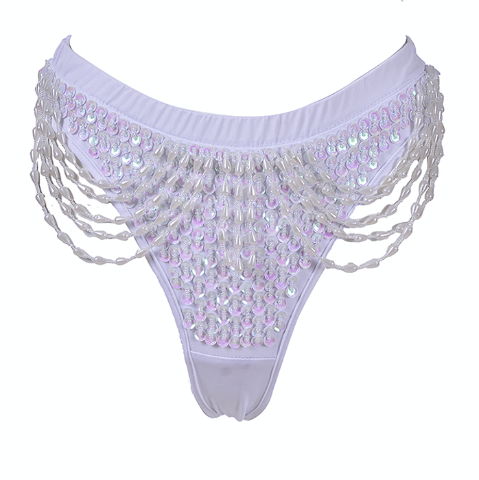 Hand Stitched Sequin Cheeky Bottoms- Techno Doll
