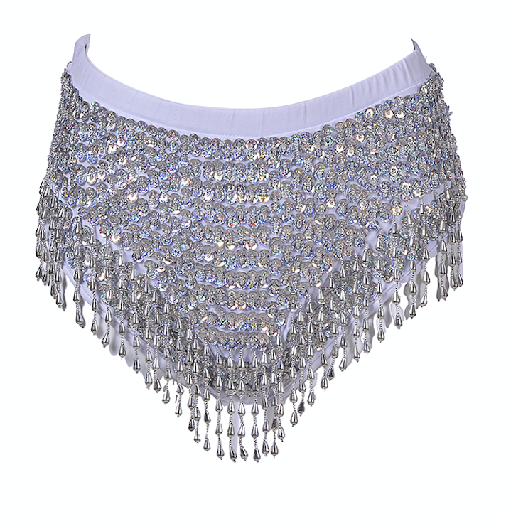 Hand Stitched Sequin High Waisted Bottoms- Moonlight