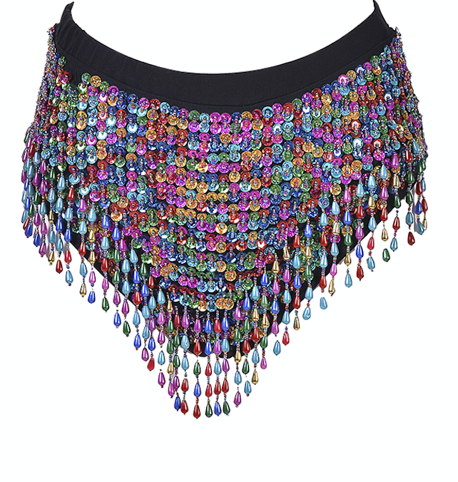 Hand Stitched Sequin High Waisted Bottoms- Lucky Charms