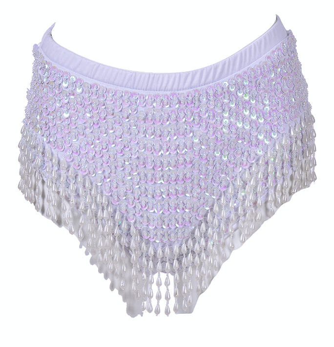 Hand Stitched Sequin High Waisted Bottoms- Techno Doll