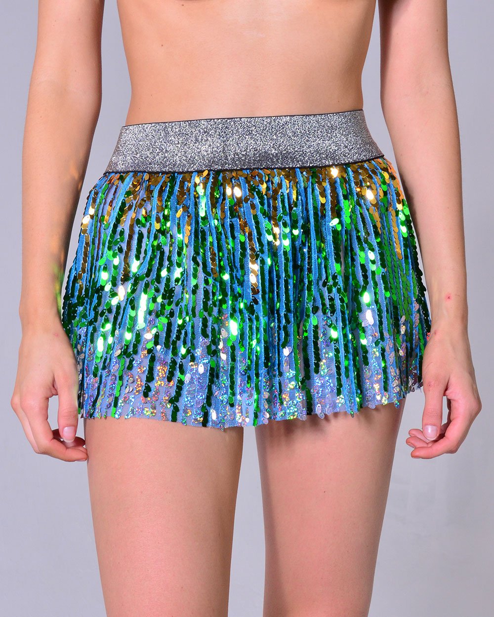 Mini Sequin Skirt - Oceanside