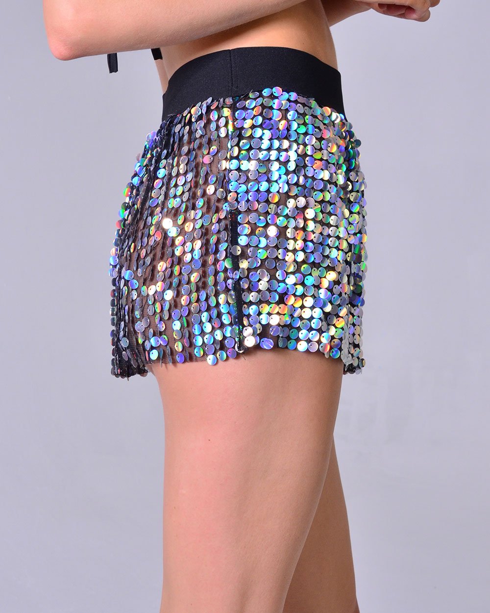 Mini Sequin Skirt - Hologram