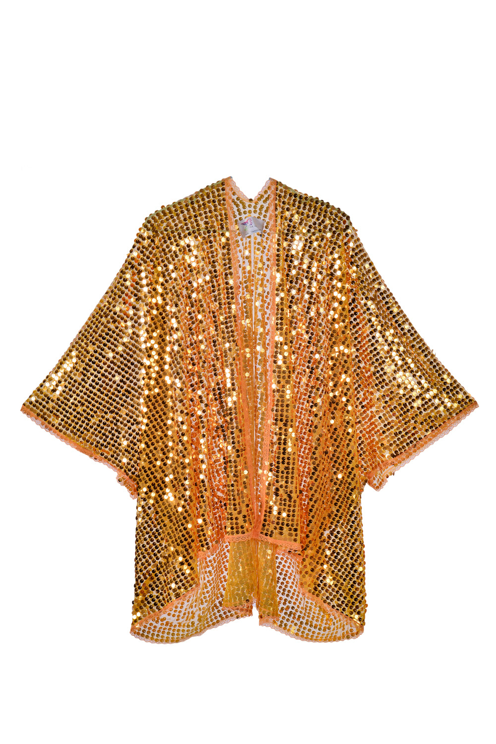 Sequin Kimono- Amber Gold
