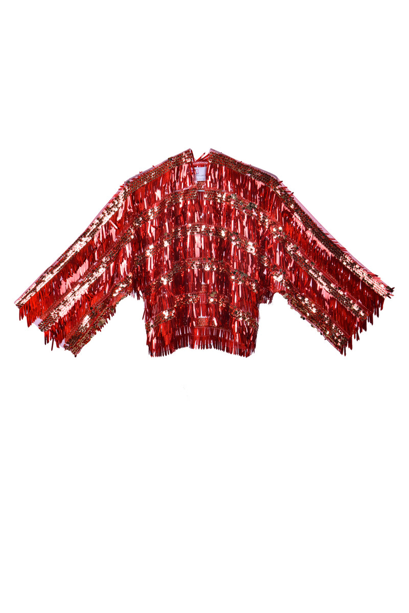 Ruby Red Sequin Jacket Rave clothes,rave outfits,edc outfits,rave wear ...