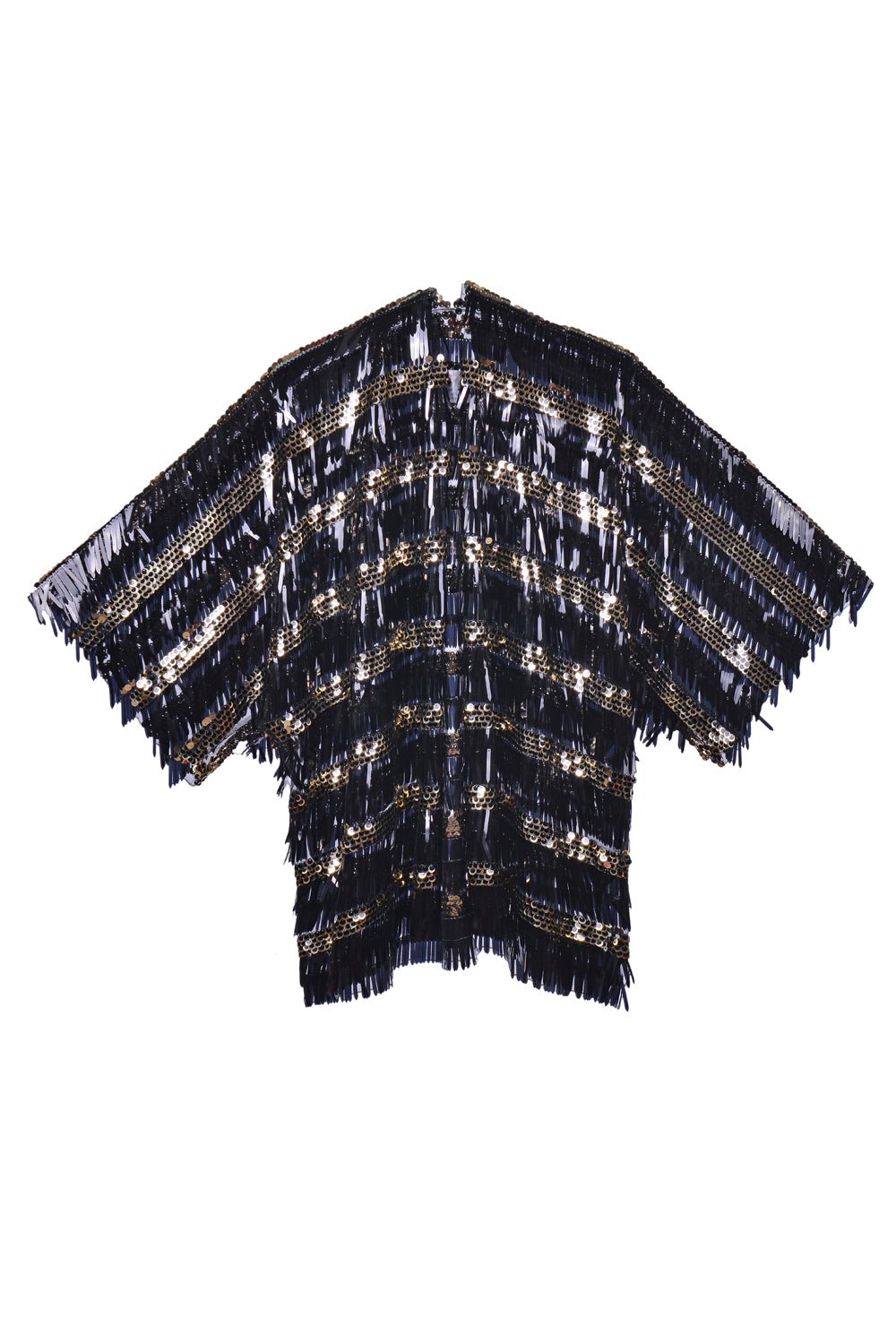 Disco Sequin Kimono- Black