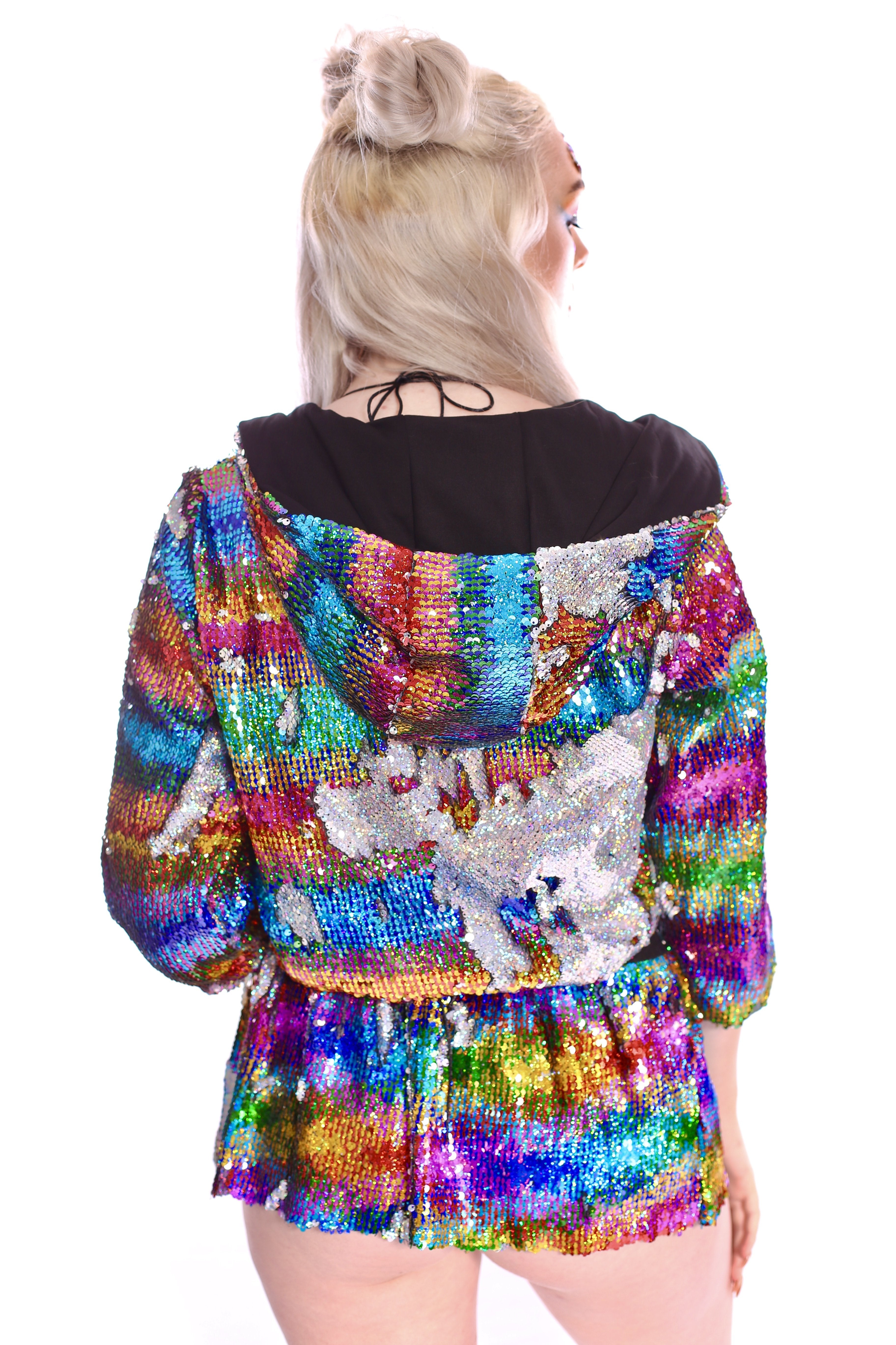 Reversible Sequin Jacket - Dreamy Rainbow