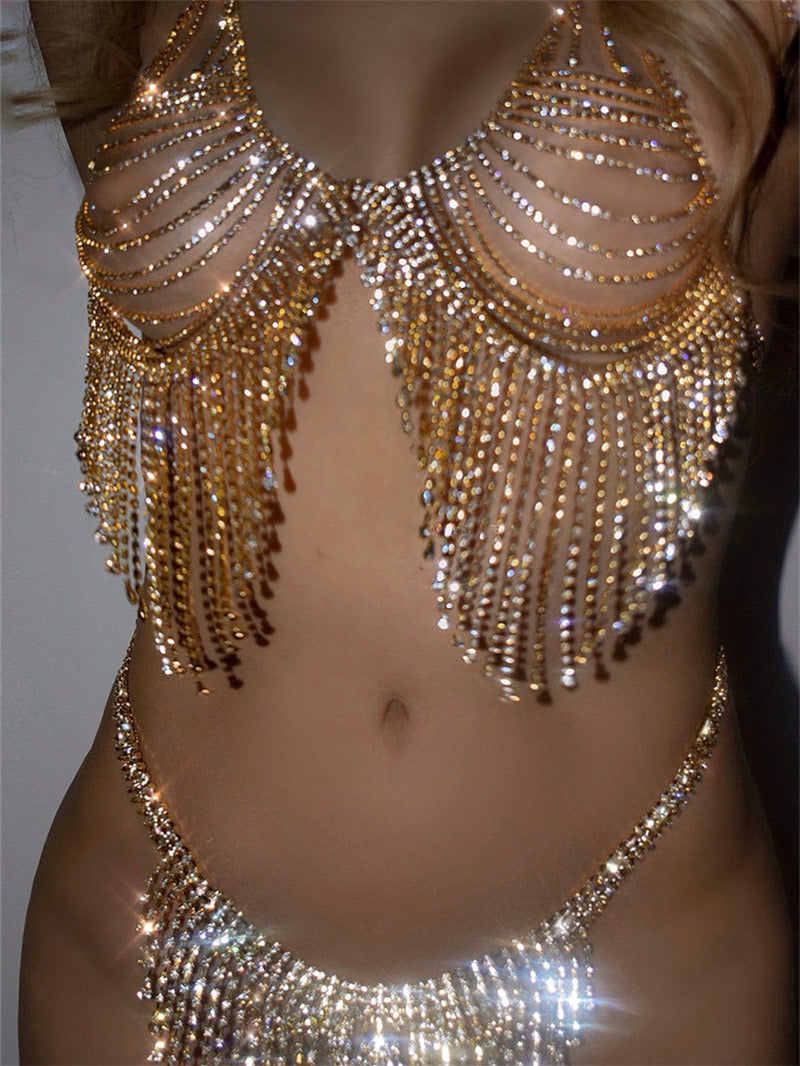 Sun Kiss Crystal Body Jewelry Set